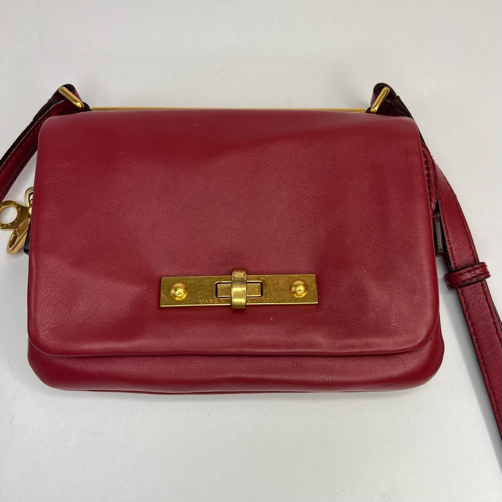 Marc by Marc Jacobs Burgundy Leather Crossbody Bag